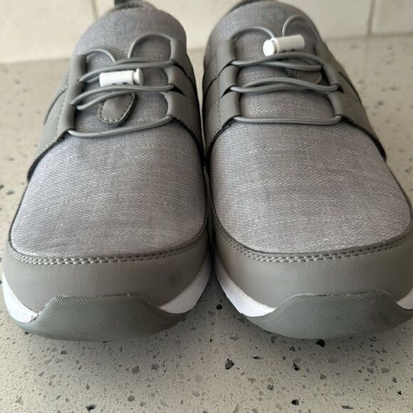 TRAQ by ALEGRIA Cynch Gray Textile Comfort Casual Walking Shoes Men's Size 41 - Picture 9 of 12